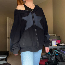 Load image into Gallery viewer, &quot;Star Light&quot; Zipper Hoodie
